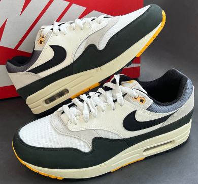 Nike Air Max 1 Men's Size 40-46 Shoes Beige Black Yellow-43 - Click Image to Close